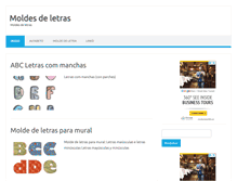 Tablet Screenshot of moldesdeletras.com